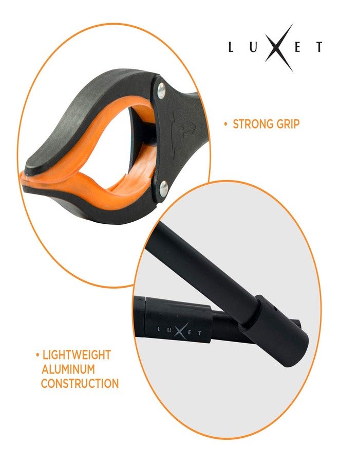 Luxet Grabber Reacher Tool 19 Inch Long, Foldable Pick Up Stick - Strong Grip Magnetic Tip - Heavy Duty Trash Picker Claw Reacher Grabber Tool Elderly Wheelchair Mobility Aid (Orange) - Image 5